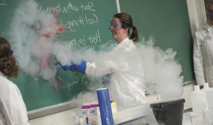 Students in a lab